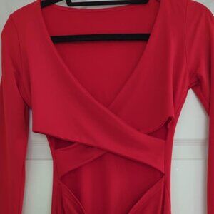 White Fox Cut Out Dress